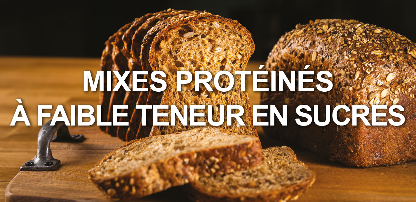 Mixes protéinés faible teneur en sucres